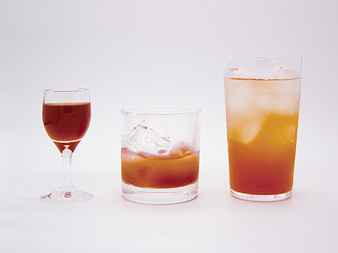 食前酒、ロック、お湯割り、ソーダ割りなどで